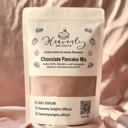 Heavenly Delights Chocolate Pancake Mix for delicious and fluffy homemade pancakes