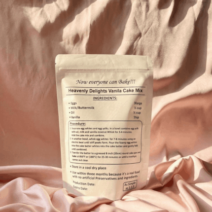 Heavenly Delights Vanilla Cake Mix for soft and delicious homemade cakes